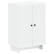 vidaXL Omara za čevlje EDE 59,5 x 39,5 x 90 cm Inženirski les Bela