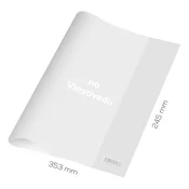 Pokrov za Vlastivedu PVC 353x245 mm, debeline 120 mic/prozoren, 1 kos.