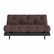 Temno rjava raztegljiva sedežna garnitura 160 cm Roots Black Night – Karup Design