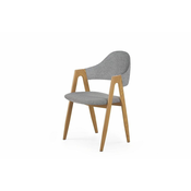 Halmar Jedilni stol K344 - siv/natur