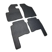 Rubber car mats Hyundai Santa Fe 2006-2012 (black, black edging)