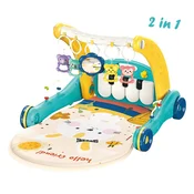 Bebestars PIANO BUNNY 2v1 otroški gym-hodalica