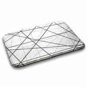 tulup.si Kopalniške preproge Geometrijske črte 75x45 cm Bela