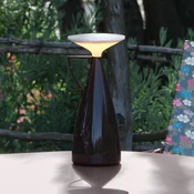 Kartell LED-akumulatorska namizna svetilka Camomille, temno rdeča, z možnostjo - Dnevna soba/jedilnica - Dizajn - temno rdeča, bela - Plastika