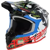 Motokros čelada ACERBIS Linear, bela/črna