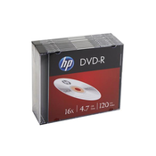 HP 4,7GB, 16x DVD-R plošča, tanko ohišje