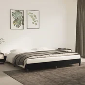 shumee vidaXL Posteljni okvir brez vzmetnice, črn, 200x200 cm, žamet