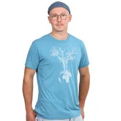 Life-Tree Majica Fairwear Bambus Weltenbaum modra