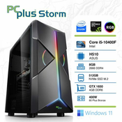 PCPLUS namizni racunalnik Storm i5-10400F 8GB 512GB NVMe SSD