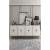 Hanah Home Konzolni sto Figora, 180x82.6x35 cm, Beli