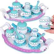 Dječji drveni set za čaj Inlea4Fun TEA SET TRAY