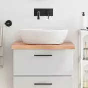 Vidaxl vidaXL Kopalniški pult svetlo rjave barve 60x50x(2-4) cm masiven les