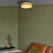 OSRAM LED stropna svetilka Decor Bamboo Paper, O 50 cm, bambus - Dnevna soba/jedilnica - Podeželska hiša/Rustikalna - svetlo rjava, bela