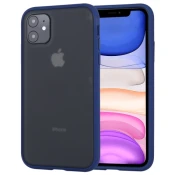 MASKICA ZA IPHONE 12 PRO MAX PEACH GARDEN BUMPER TAMNO PLAVA