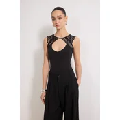 Trendyol Milla Zenski bodi Tprss26Bd00011, Crni