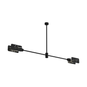 Lestenec na drogu ASTRA 2xE27/60W/230V črn