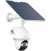 Reolink 4K/8MP 4G kamera Go PT Ultra, solarna vrtljiva na baterije za zunanjo uporabo z reflektorjem, barvnim nočnim vidom, zaznavanje živali/oseb/vozil, brezžična + solarni panel