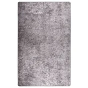 Vidaxl Pralna preproga 160x230 cm siva