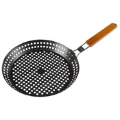 Ponev za pečenje na žaru, inox, 30cm
