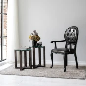 Hanah home Klub sto Amalfi 40x45x40cm Antracit