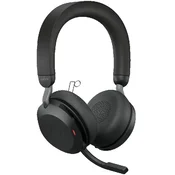 JABRA EVOLVE2 75, Link380c MS Stereo Black, EVOLVE2 75 headset Black MS, Link 380 BT adapter USB-C MS,1.2m USB-C to USB-C cable, carry pouc