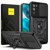 Močan in trden zaščitni ovitek, ojačan obroč, zadnja stran za Moto G51 5G