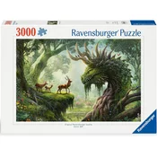 Ravensburger puzzle (slagalice) - 3000pcs Šumski zmaj The Forest Dragon Awakens RA12000808