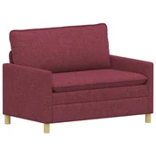 Vidaxl Kavč Vinorodna rdeča 126 x 81 x 87,5 cm Blago