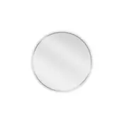 Mexen Loft okroglo kopalniško ogledalo 60 cm, inox okvir - 9850-060-060-000-10