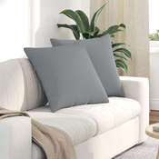 Jastucici za sofu 2 pcs Svijetlo siva 60 x 60 cm tkanina