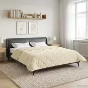 vidaXL Poletna odeja krema 220 x 260 cm Mikrofibra in Teddy flis