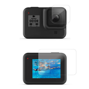 Zaščitno steklo 0.3 mm za zaslon in objektiv GoPro Hero 8 športne kamere