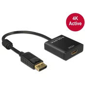 Delock Delock DisplayPort / DVI PrikljuÄŤni kabel [1x MoĹˇki konektor DisplayPort - 1x Ĺ˝enski konektor HDMI] 0.20 m ÄŚrna