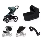 Mestni voziček Thule Urban Glide 4-wheel Mid blue + Bassinet Black SET 5in1