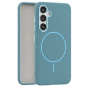 Leather Grip MagSafe maska za Samsung Galaxy S25 - Tirkizna