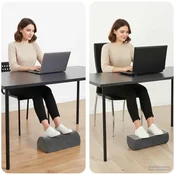 Jastuk za podupiranje nogu Siva 42 x 18 x 13 cm PU pjena