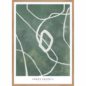 Plakat z okvirjem 52x72 cm Green Grafica – Malerifabrikken