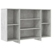 Komoda siva boja betona 120 x 30 x 75 cm od konstruiranog drva