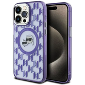 Karl Lagerfeld KLHMP15XHMCKMHU iPhone 15 Pro Max 6.7 purple IML Monogram KarlChoupette Head MagSafe (KLHMP15XHMCKMHU)