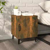 Vidaxl vidaXL Nočna omarica iz dimljenega hrasta, material na osnovi lesa