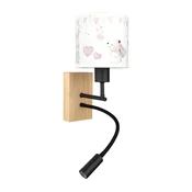 Brilagi - LED fleksibilna lampa BOBO WOOD 1xE27/25W/230V + LED/3W hrast/crna/krem/kraljevska.