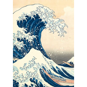 Hokusai Die große Welle vor Kanagawa - Notizbuch Japan - A5 gepunktet - 100 Seiten 90g/m2 - Soft Cover - FSC Papier