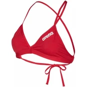 Womens swimwear arena solid tie back top red/white xl - uk38