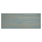 Zidna plocica Goldstone Teal Lines (35 x 90 cm, Plavo-zlatne boje)