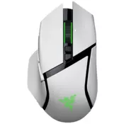 Razer Basilisk V3 Pro 35K, bijela, gaming miš, HyperSpeed bežični, Bluetooth, Focus Pro 35K optički senzor 2. generacije, 35000 DPI, podesivo Razer HyperScroll koso kotačić, do 140 sati rada na Razer HyperSpeed bežičnom tehnologiji RZ01-05240200-R3G1