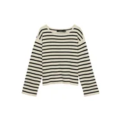 VERO MODA Pulover VMNoma črna / off-bela