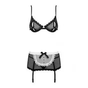 Obsessive 5-delni služabniški set (Brezplačen 1 L mehčalca Passion), L-XL