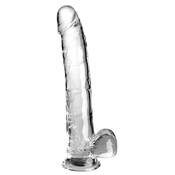 Pipedream King Cock Clear Cock with Balls 11 Transparent