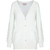 Ermanno Firenze Ženski kardigan D38ETMG12DRY-MF249, Beli