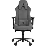 AROZZI Vernazza, mehka tkanina, siv gaming stol
